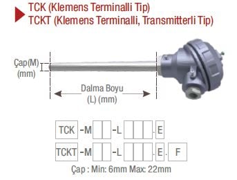 emko tckt k tip transmitterli klemens terminalli termokupl